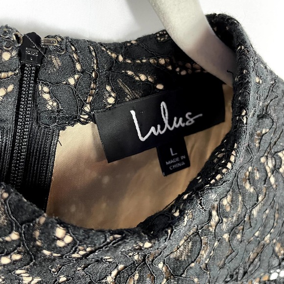 Lulu's‎ Black Lace Dress - Picture 4 of 7